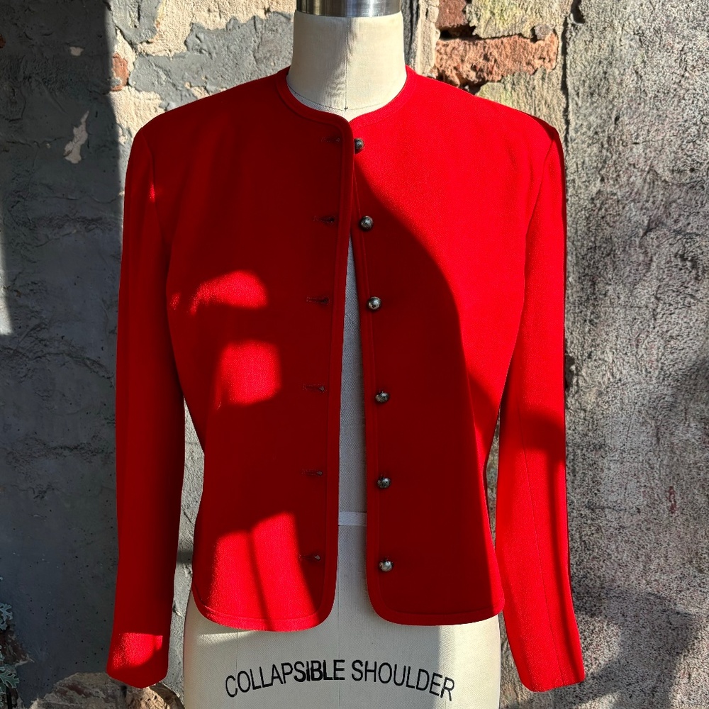 Pendleton Wool Cropped Blazer - image 1